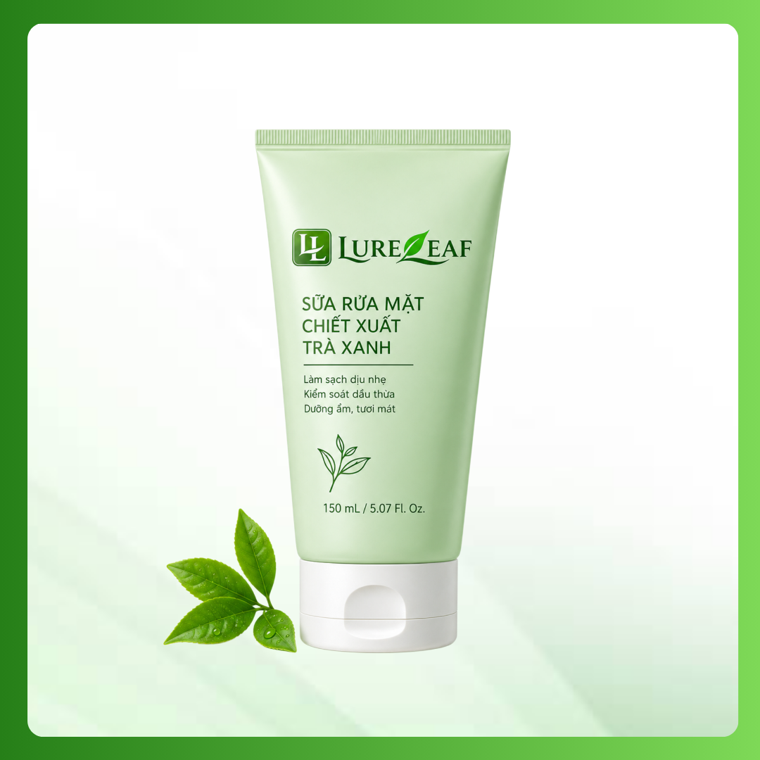 Sua rua mat chiet xuat tra xanh Lure Leaf kiem dau thua