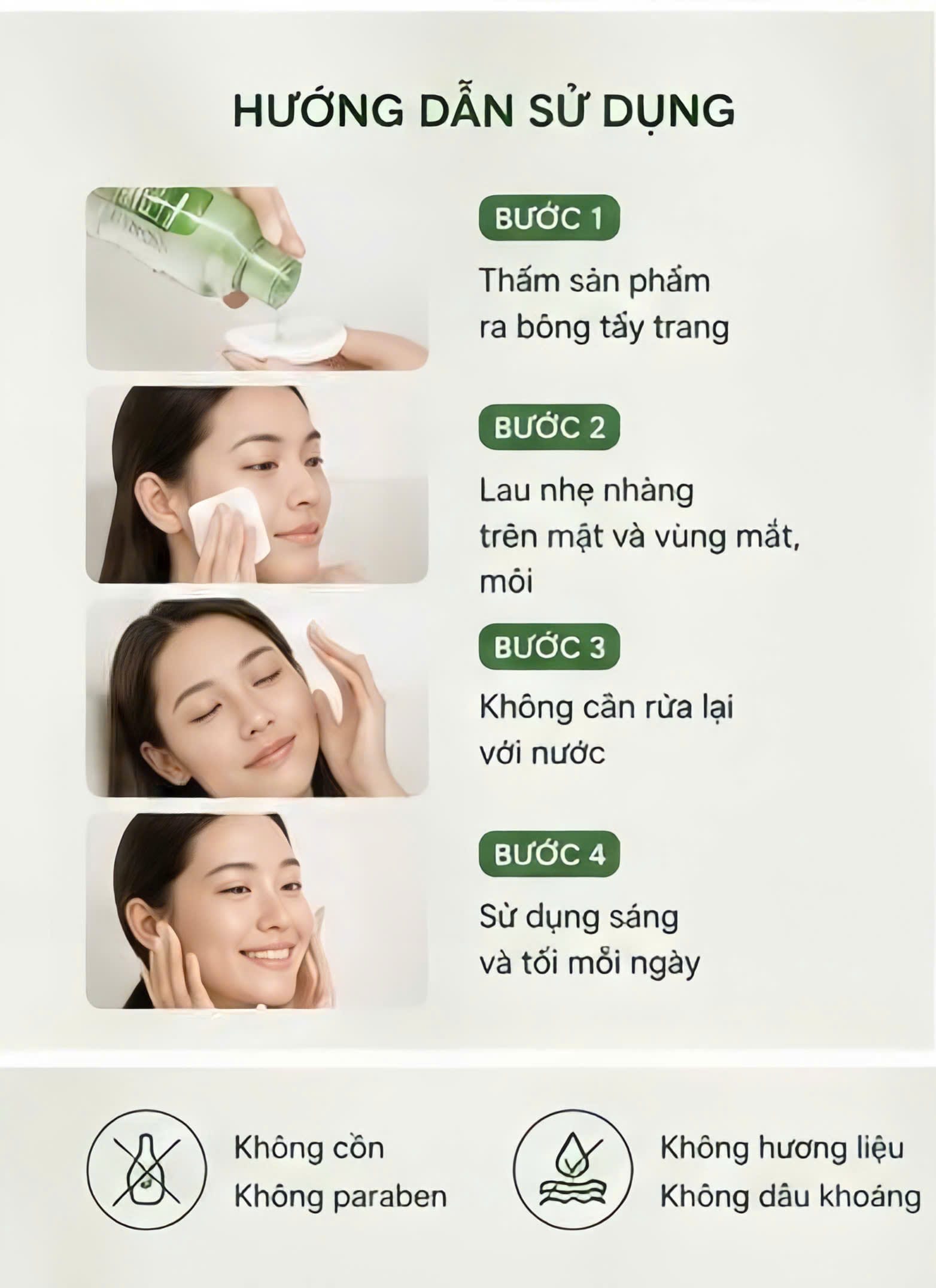 Dầu Tẩy Trang LureLeaf Micellar Cleansing Water – Làm Sạch Sâu, Dịu Nhẹ Cho Làn Da - Ảnh 4