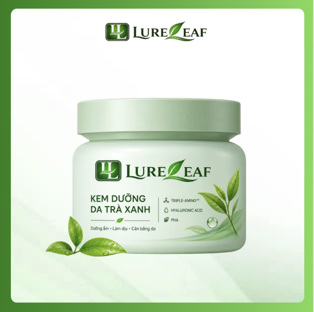 kem duong am da mat lure leaf