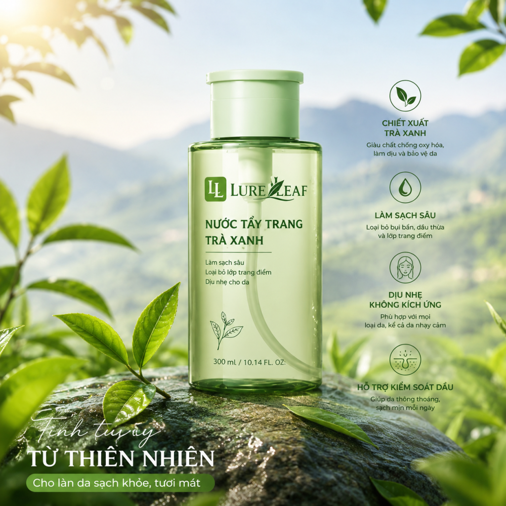 nuoc tay trang chiet xuat tu tra xanh